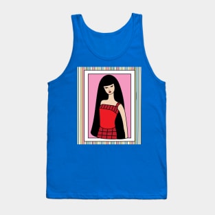 Colorful Retro Doll Tank Top